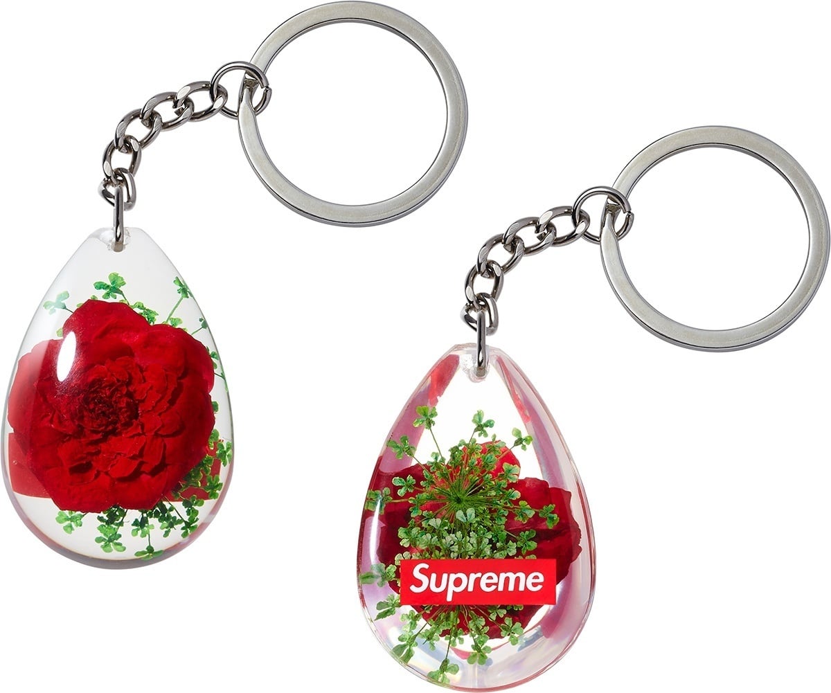 Tear Drop Rose Keychain